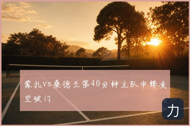 蒙扎vs桑德兰第40分钟主队中锋凌空破门
